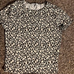Cheetah print crop top